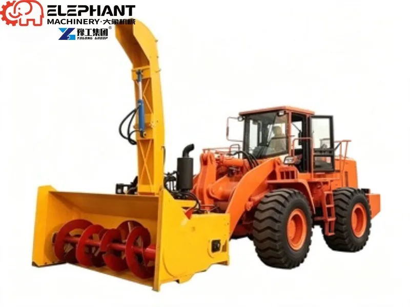 Electric Remote Control Snow Blower Thrower Durable High Output Snow Removal Machine For Municipal Winter Snow Work