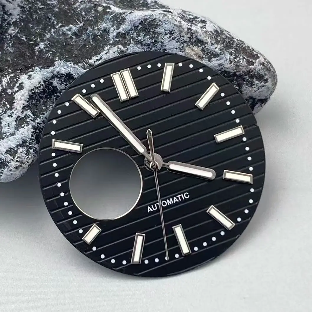 NH38 30.5 مللي متر الطلب نوتيلوس لا شعار ساعة الطلب ساعة الأيدي الأخضر مضيئة الهاتفي مناسبة لساعة حركة NH38 أداة إصلاح #2