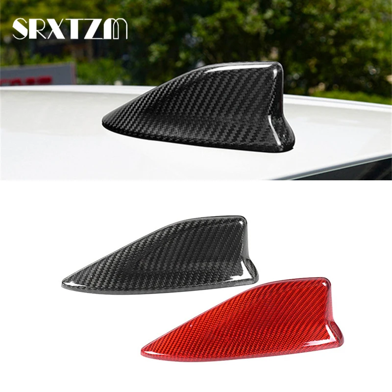 For Toyota Camry 2022 2023 Real Carbon Fiber Accessories Exterior Trim Car Roof Shark Fin Signal Antenna Trim Cover Sticker