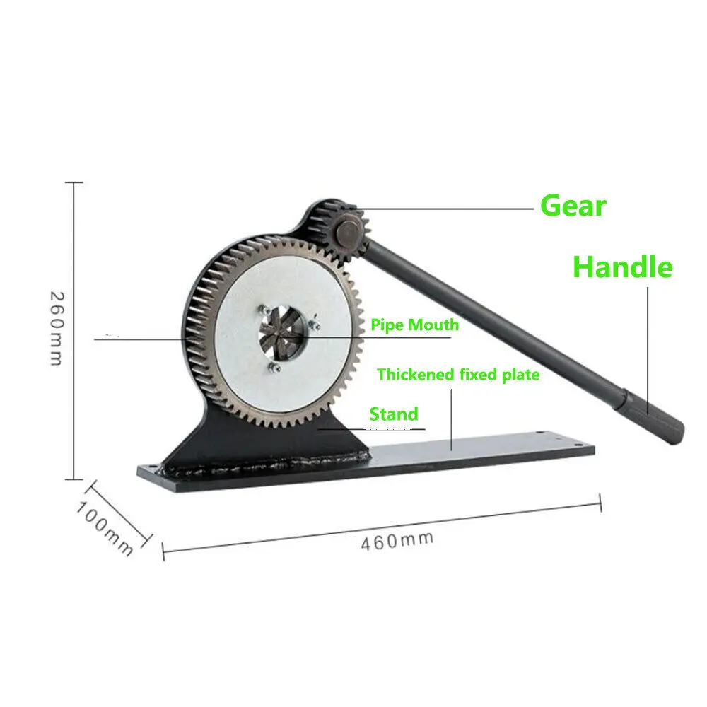 Manual hidráulico tubo Jack, mangueira crimper, máquina de friso, engrenagem crimper, 8 dentes, 0,3 "-1,25"