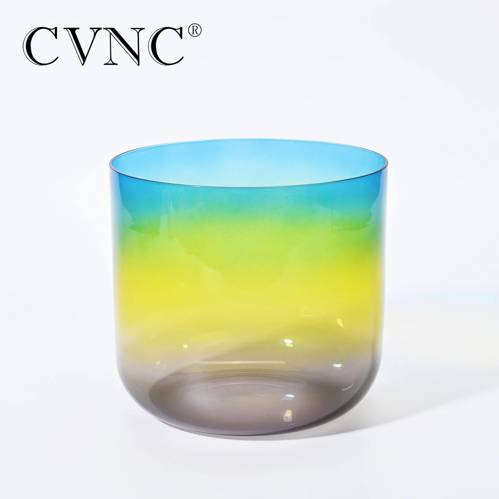 CVNC-Alchemy Clear Rainbow Note A Crystal Singing Bowl for Sound Healing, 6 or 7 Inch