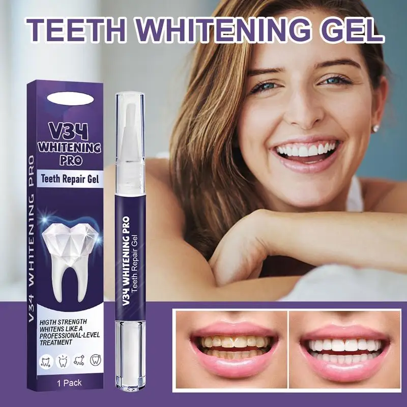 

Teeth Whitening Toothpaste Cleaning Enamel Repair Remove Whitening Corrector Purple Color Stains Breath Fresh Pen