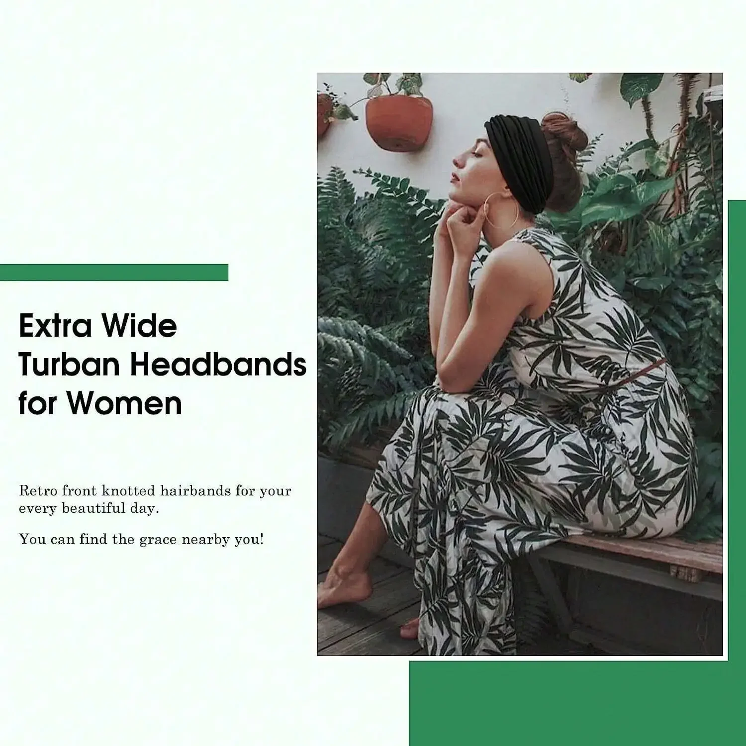 

4 шт. широких повязок-тюрбанов для женщин, однотонные, с перекрестным узлом, модные повязки для волос, повязки для йоги, влаговпитывающие повязки