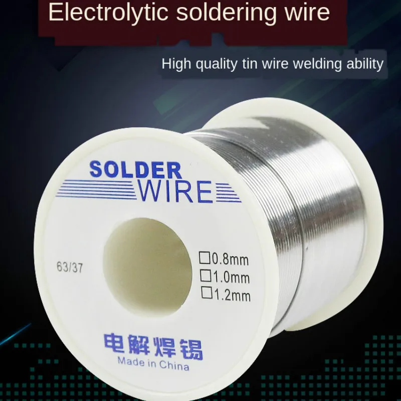 

1Pcs 6337-200g 1Pcs 0.8mm Solder Wire Material Sn63Pb37 Tin Line Welding Wire Tin Rosin Flux Soldering De solda