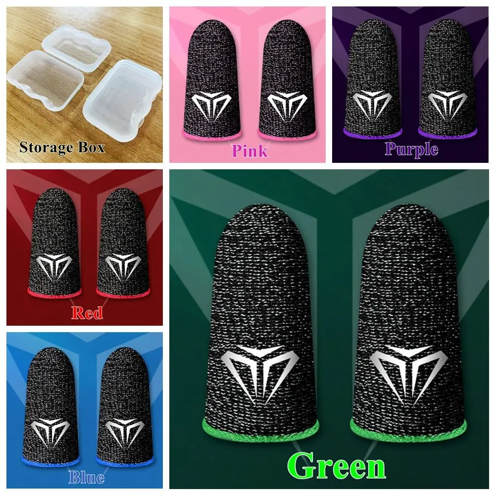 1 Pair Boy Gift Cover Breathable Finger Cots Anti-slip Touch Screen Game Fingertip Gloves