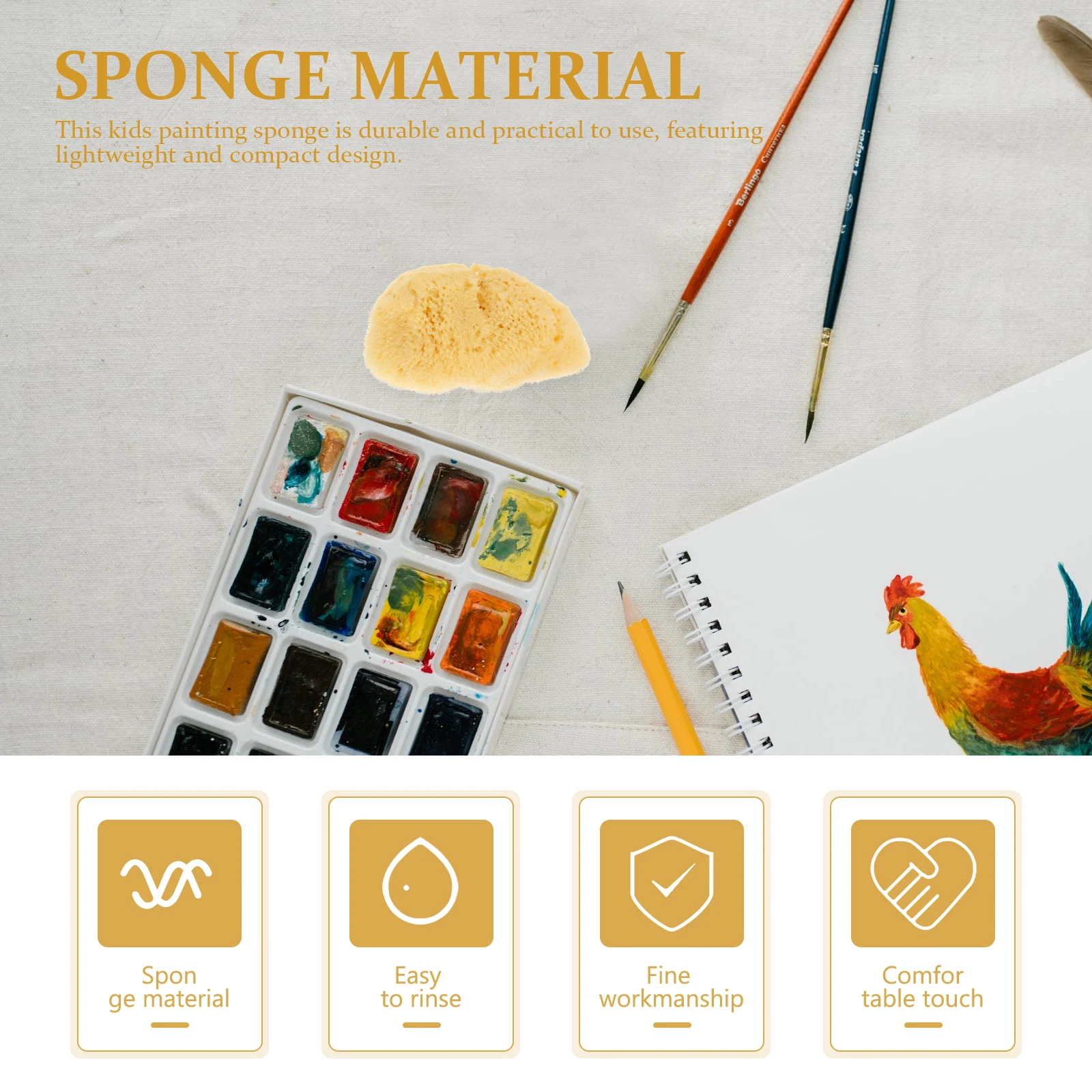 

Watercolor Sponge Tools Mixed Shapes Sponges for Art Craft Painting DIY Graffiti Imagination Color Learning