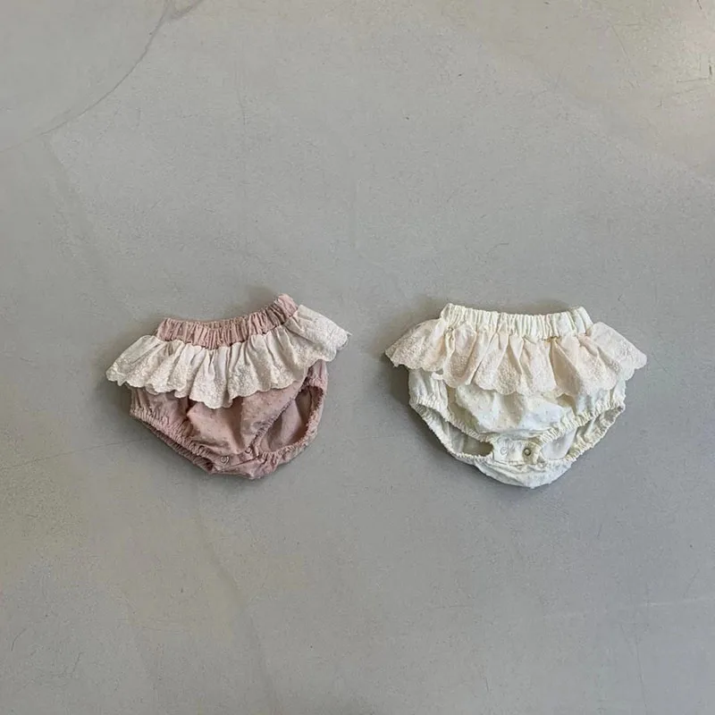 

LILIGIRL 2023 Summer Baby Clothes Girls Lace Bloomer Toddler Shorts Infant PP Shorts