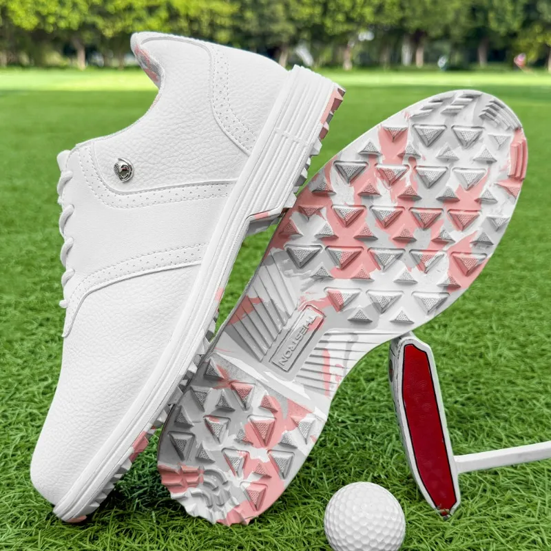 Zapatos de golf de marca de lujo para mujer, zapatos de entrenamiento de golf de diseño, zapatos deportivos de buena calidad, zapatos de diseño para mujer, zapatos deportivos para caminar.