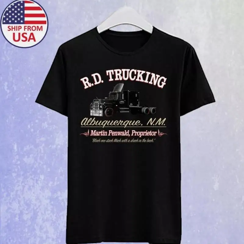RD Trucking Convoy Kris Kristofferson Movie Logo Men's Black T shirt Size S 5XL