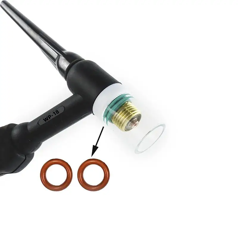 2PCS TIG Welding Torch Stubby Gas Lens #4 #5 #6 #7 #8 #10 #12 Glass Set For WP17 WP18 WP26 Is Easy To Assemble And Use