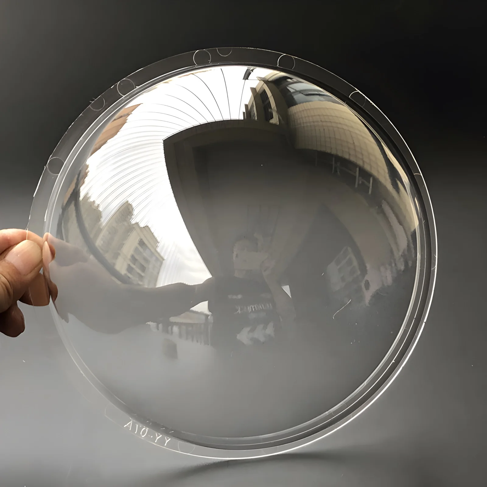 

7.6 Inch Weatherproof Security Camera Protective Dome Cover Clear Polycarbonate Hemisphere Pet Dog Fence Window Skylight Window