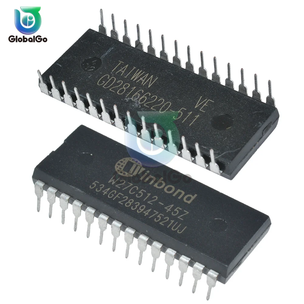 IC Chips W27C512 W27C512-45Z 28DIP IC EEPROM 512KBIT Integrated Circuits