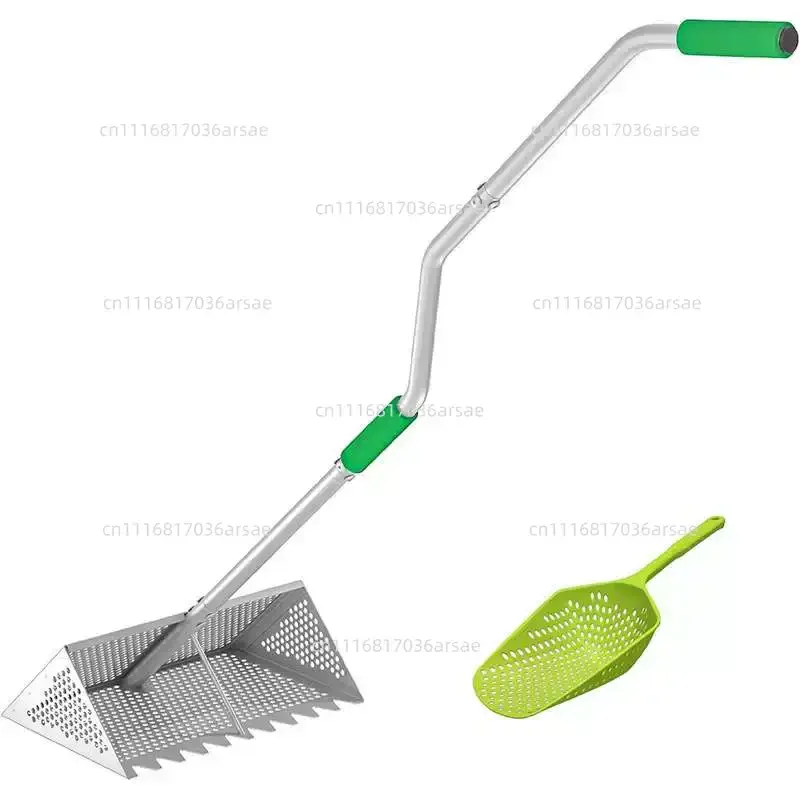 Hot Sale Stainless Steel Sand Flea Rake Heavy Duty Sifting Shovel Detachable Beach Garden Tool
