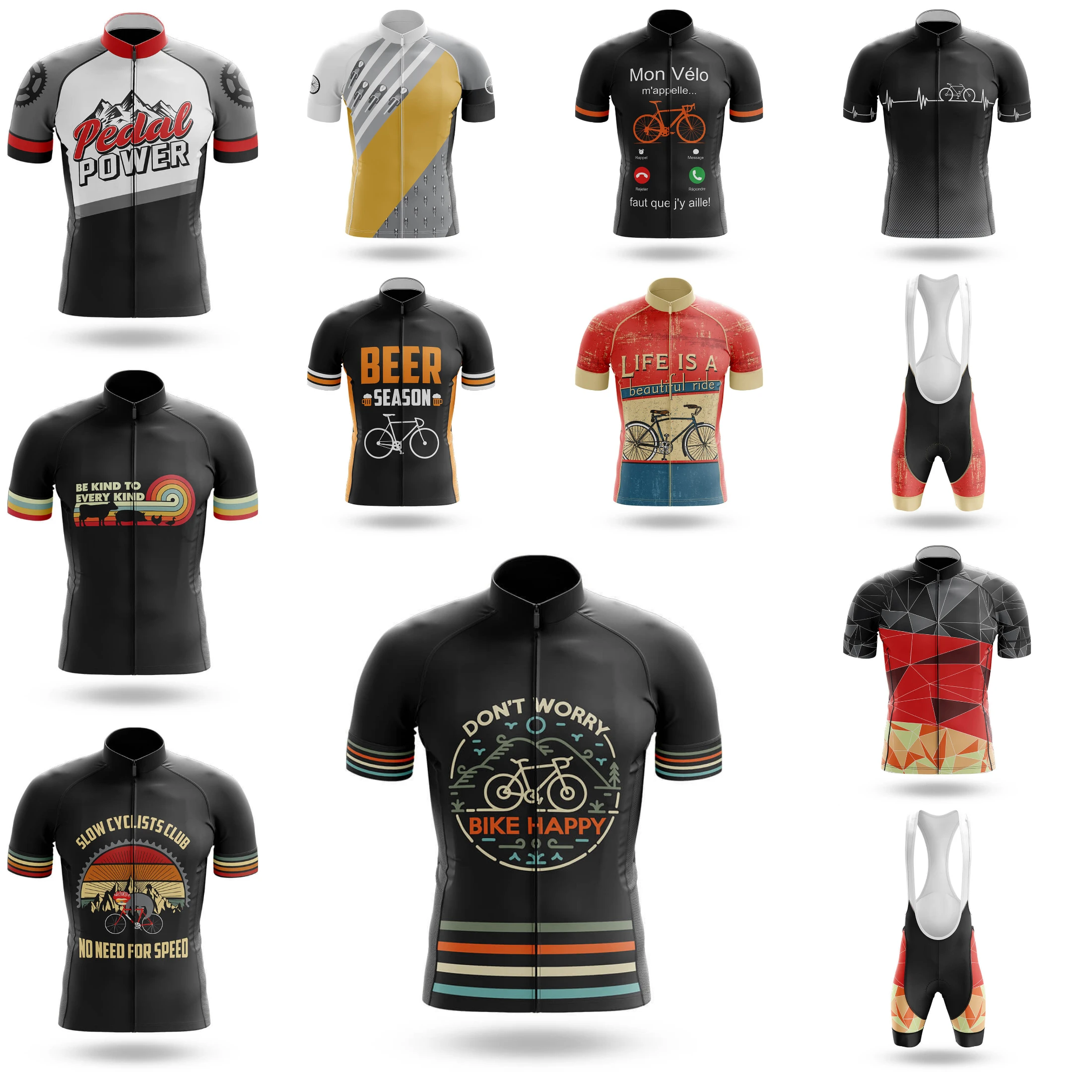 Summer Jumper Clothing - Cycling Heartbea Cycling Jersey Clothes Mtb