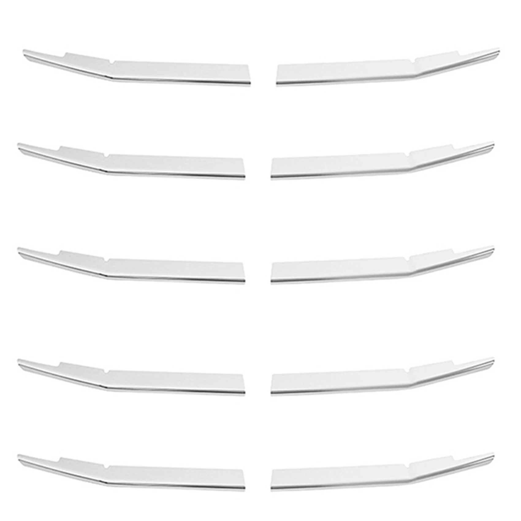 

10X for Toyota Roomy 2019-2021 Chrome Under Front Center Grille Grill Moulding Strips Cover Trim Car Styling