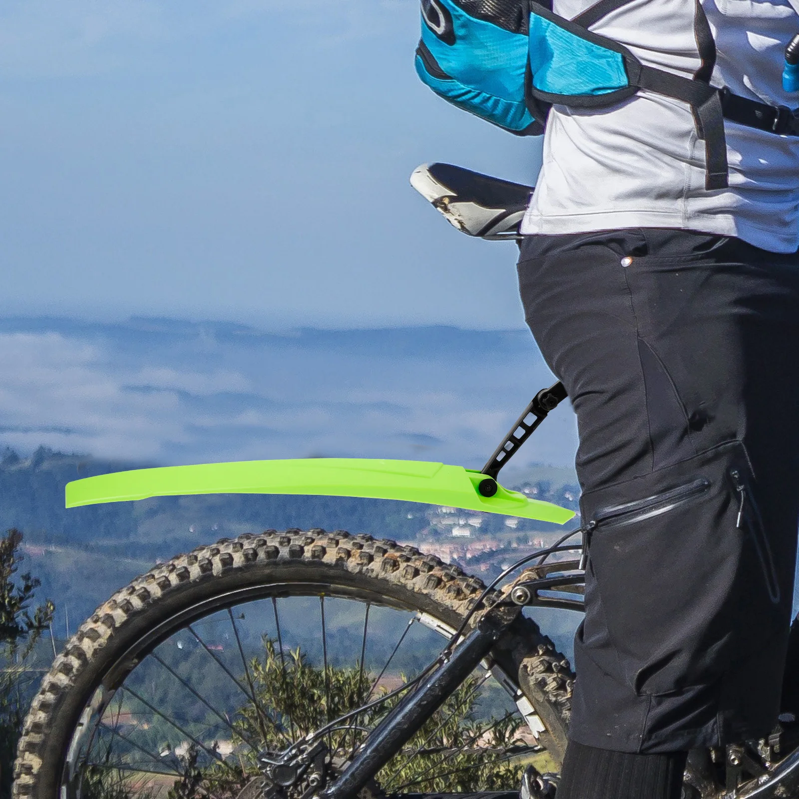 

1 set Mountain Bike Mudguard Durable Front Rear Cycling Mud Guard Wear-Resistant Splashing-Proof Outdoor Bike Protection