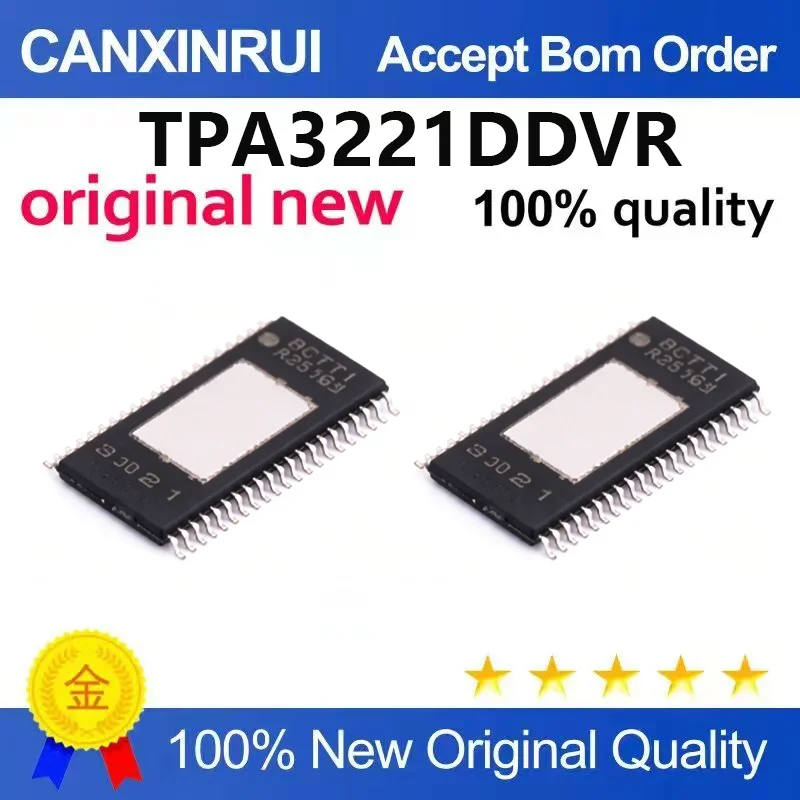 (5pcs-100pcs)Brand new original TPA3221DDVR TPA3221 audio power amplifier IC chip HTSSOP-44