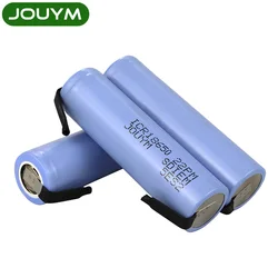 JOUYM-batería 18650 de alta corriente, 2200 mah, 3,7 v, Icr18650, 22p, 30 a, batería de soldadura de níquel