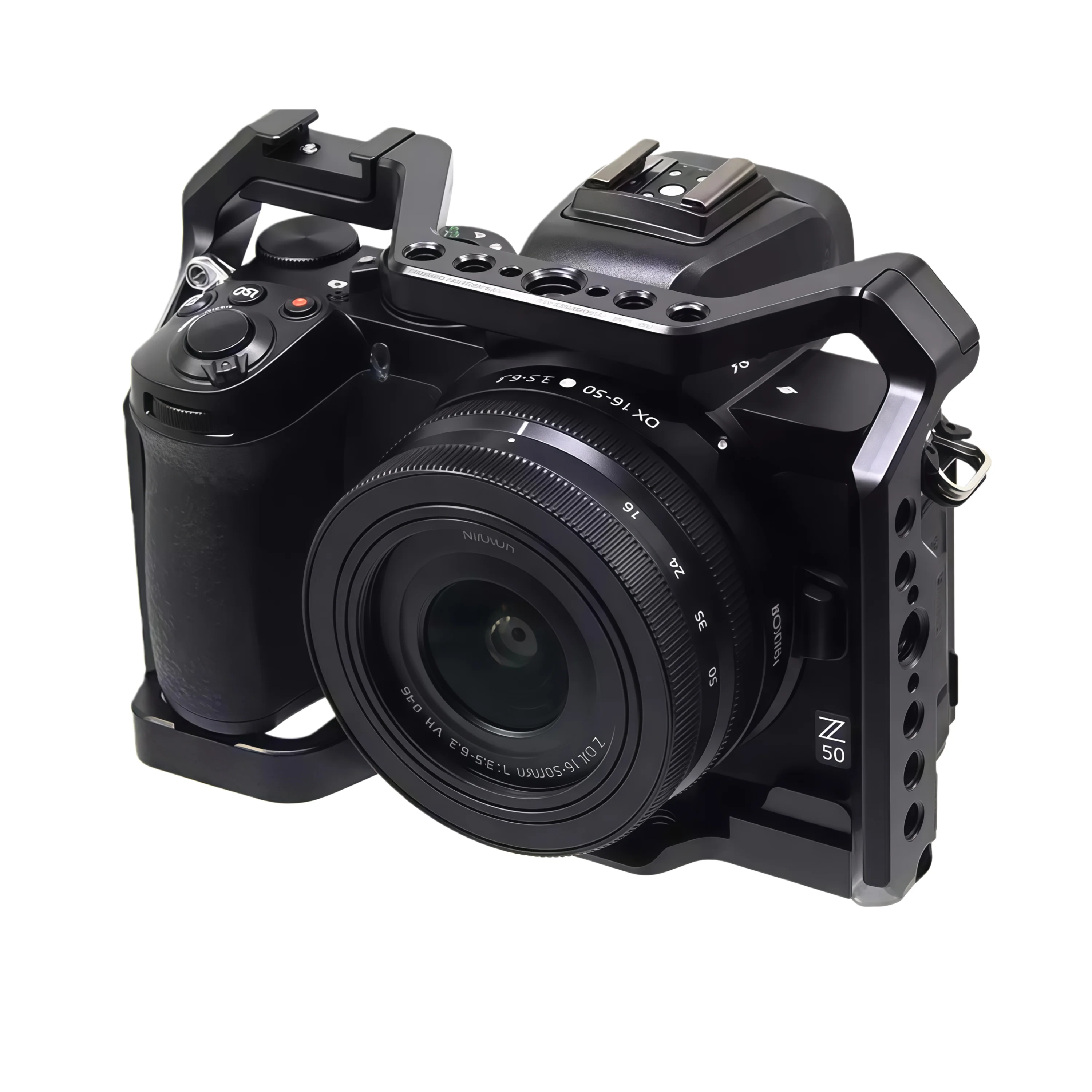 مثبت قفص الكاميرا سريع التحرير لإطار الحماية من سبائك الألومنيوم لتوسيع Nikon Z50 VLOG #6