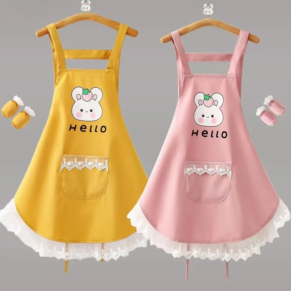 8-14 Years Old Kid's Waterproof Painting Clothes Baking Dishes Kindergarten Apron Sleeveless Strap
