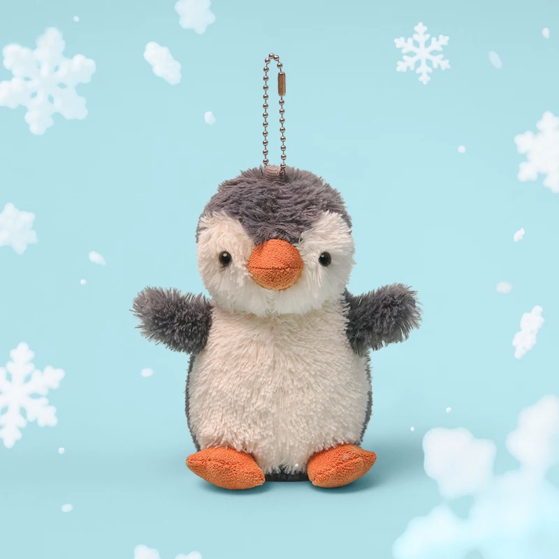 10cm Cute Animal Stuffed Plush Keychains Penguin Frog Bear Turtle Soft Toy Charms for Bags Decor Ideal Kids Women Birthday Gifts