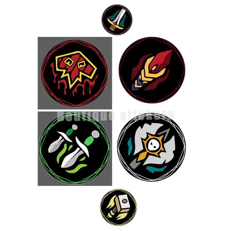 Car Sticker To Cover Scratches Hearthstone Hunter Priest Druid Professional Logo Car Fuel Tank Cap Die-cut Sticker