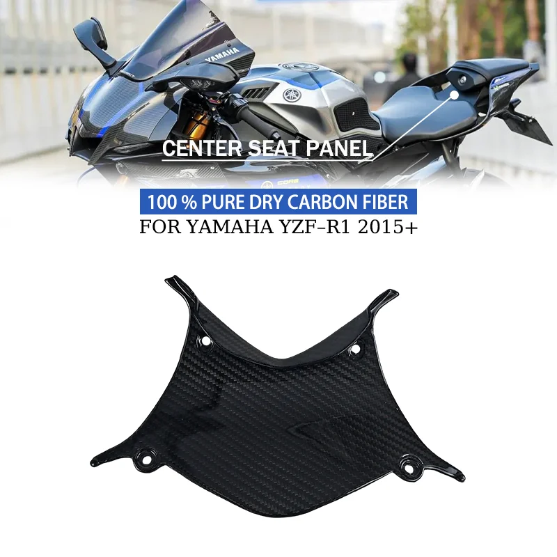

FOR YAMAHA YZF-R1 R1M 2015-2025 Real Carbon dry carbon fiber motorcycle accessory Center Seat Panel fairing kit