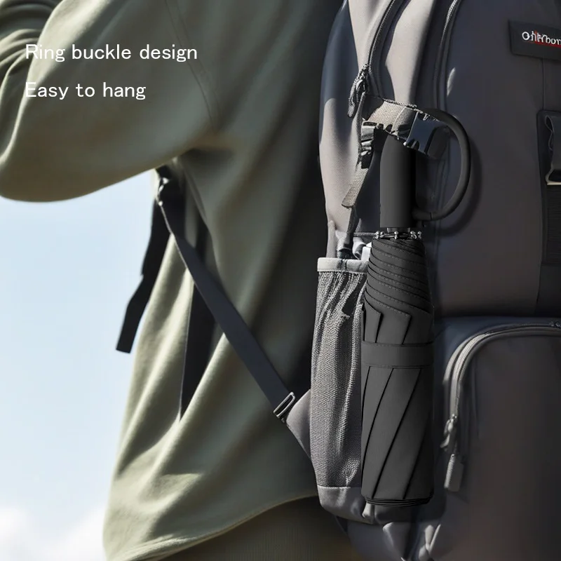 

8-Bone Fully Automatic Folding Umbrella Advanced Feeling Sunshine And Dual-Purpose Parasol Extra Large Thickening Reinforcement