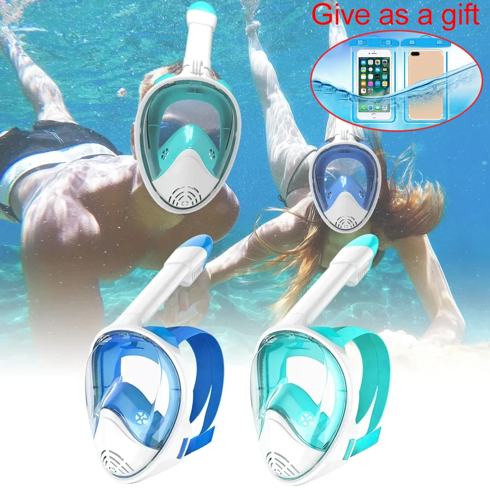 Underwater Scuba Anti Fog XIAOTREE Full Face Diving Mask Snorkeling Respiratory Masks Safe Waterproof Swimming Equipment