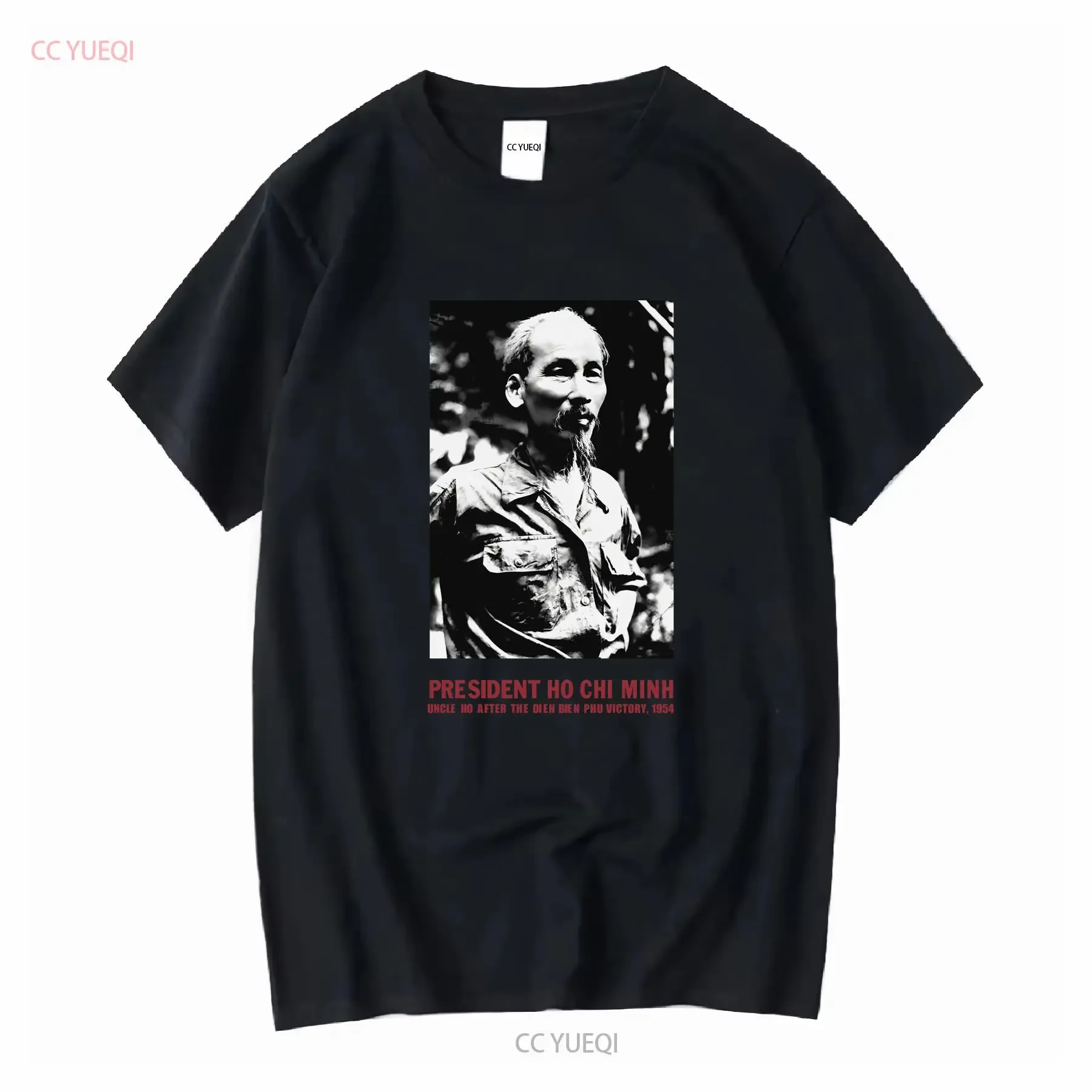 

Vintage 90s Ho Chi Minh Vietnam President White T Shirt Size XXL Rare vintage Washed Breathable designer clothes Unisex