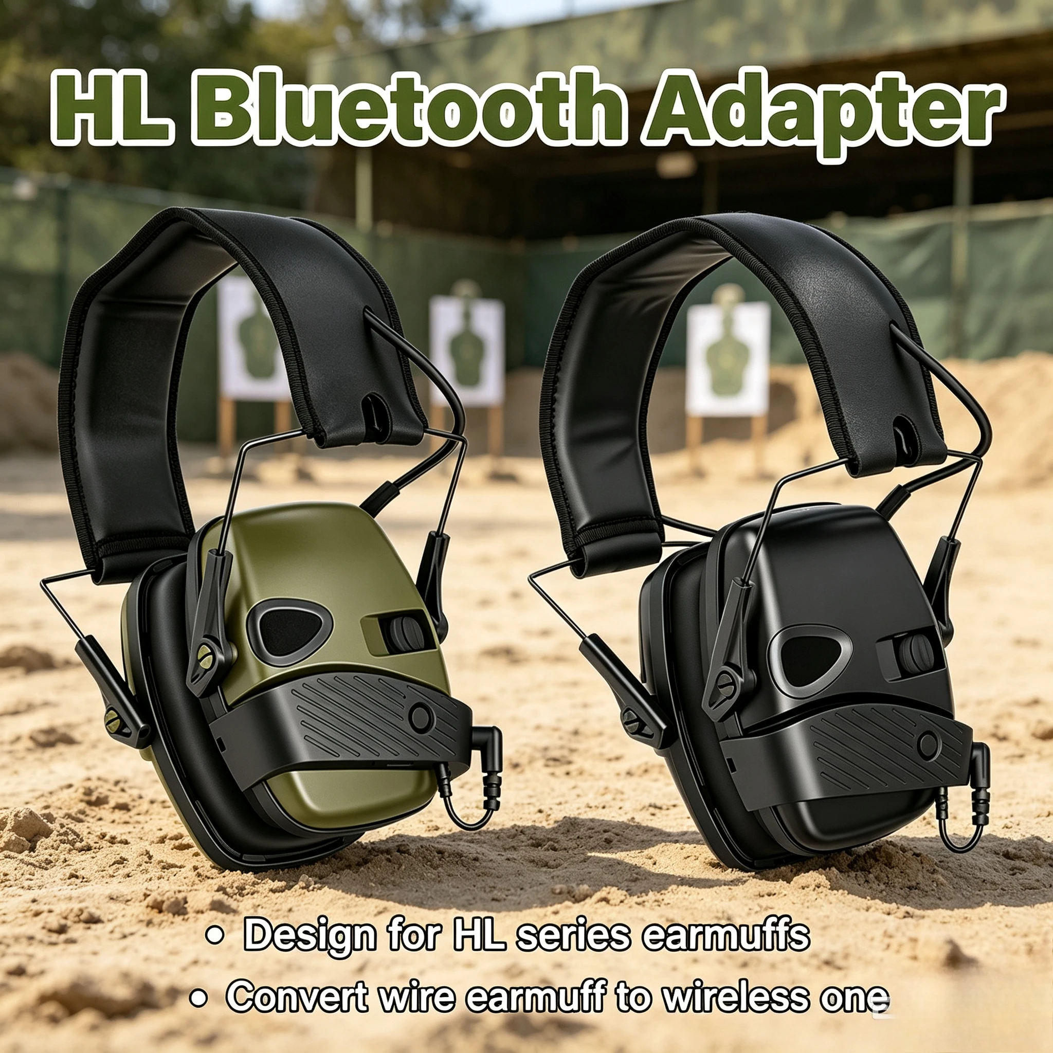 Active Anti-noise Electronic Shooting Earmuff Bluetooth Outdoor Tactical Headset Impact Sound Amplification Hearing Protector