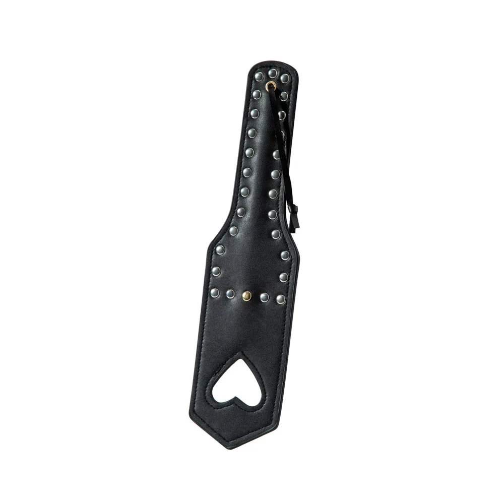 31.5CM PU Leather Punk rivet Spanking Paddle Horse Whip fo Equestrian Riding Equestrian bat