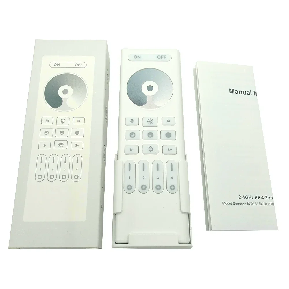 2.4GHz RF Dim CCT RGBWW RGB+CCT 4-Zone Remote LED Strip Controller For C01-05RF C01-05W C01-05Z WB5 Milight LED Controller