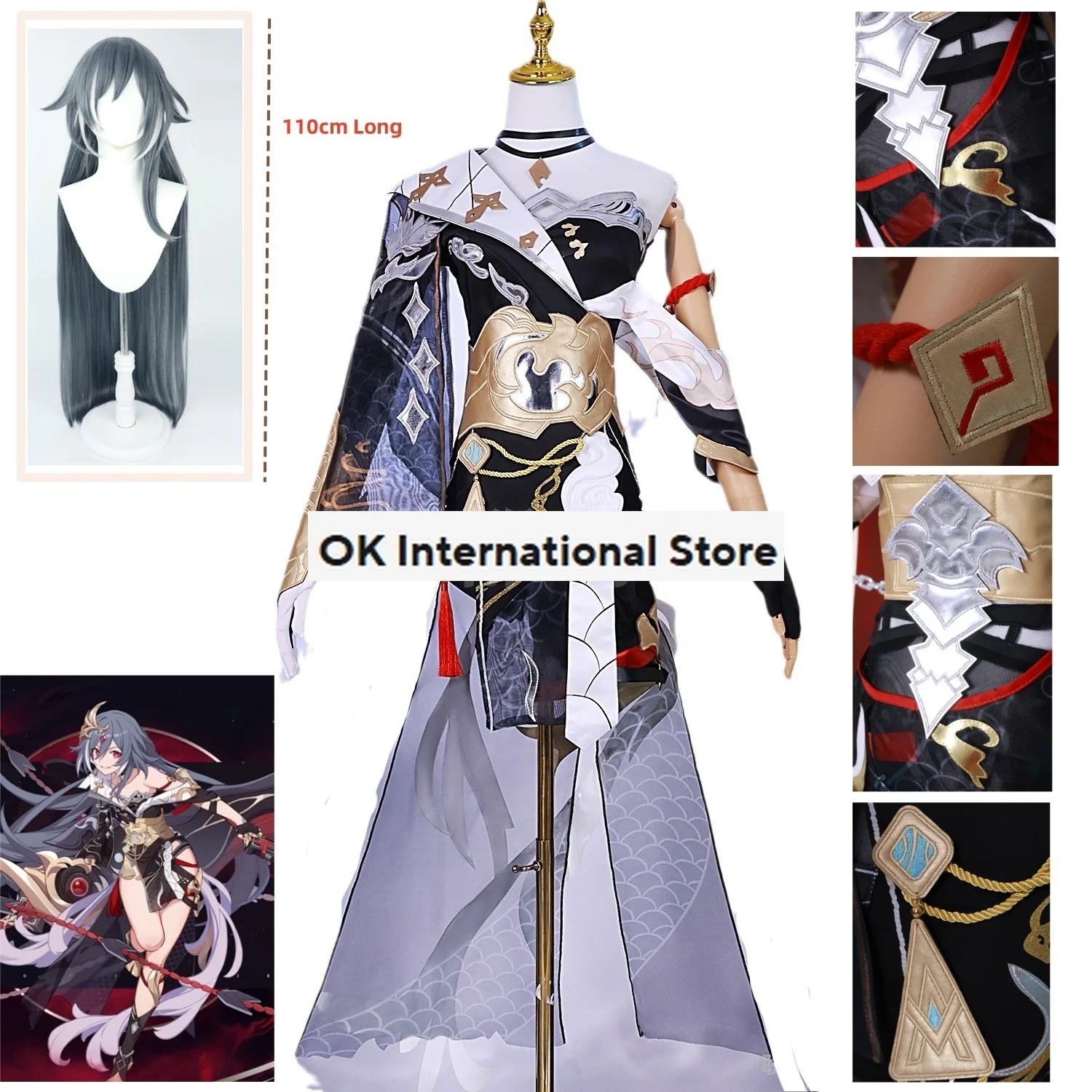 Fu Hua From Honkai Impact 3rd Fuhua Cosplay Costume for Women Girls Game New Skin Dress Female High Quality Cosplay Costume Wigs