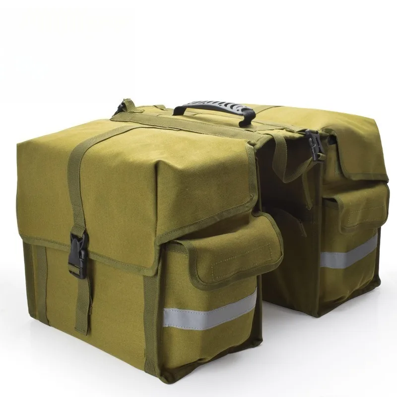 Bicycle pack double side tail bag rear shelf waterproof 50L large-capacity pack, mountain bike Sichuan-Tibet cycling equipment