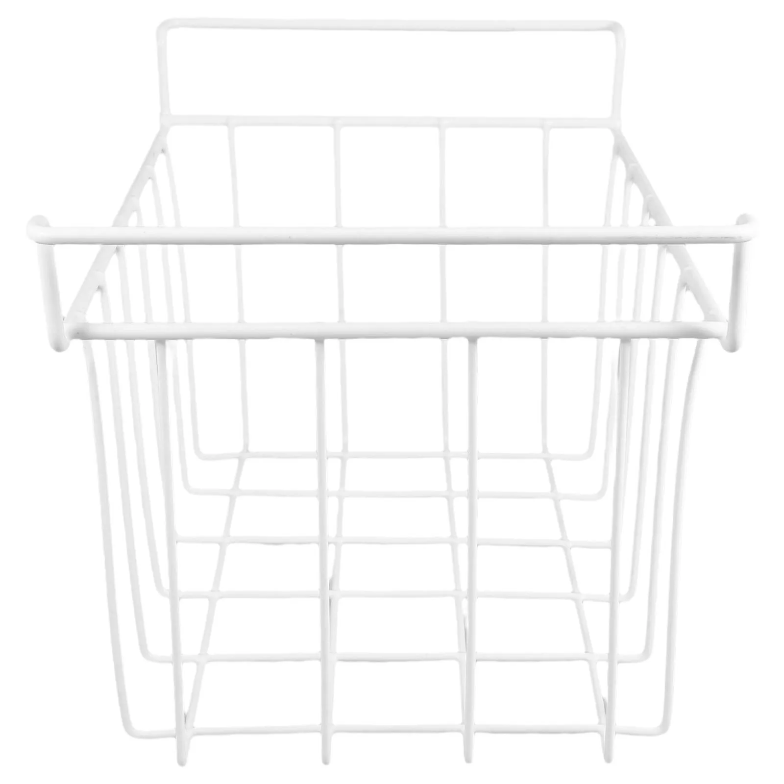 

Refrigerated Storage Basket Freezer Organizer Rack Fridge Shelf Chest Wire Mesh Breathable Layered Design Universal Efficient