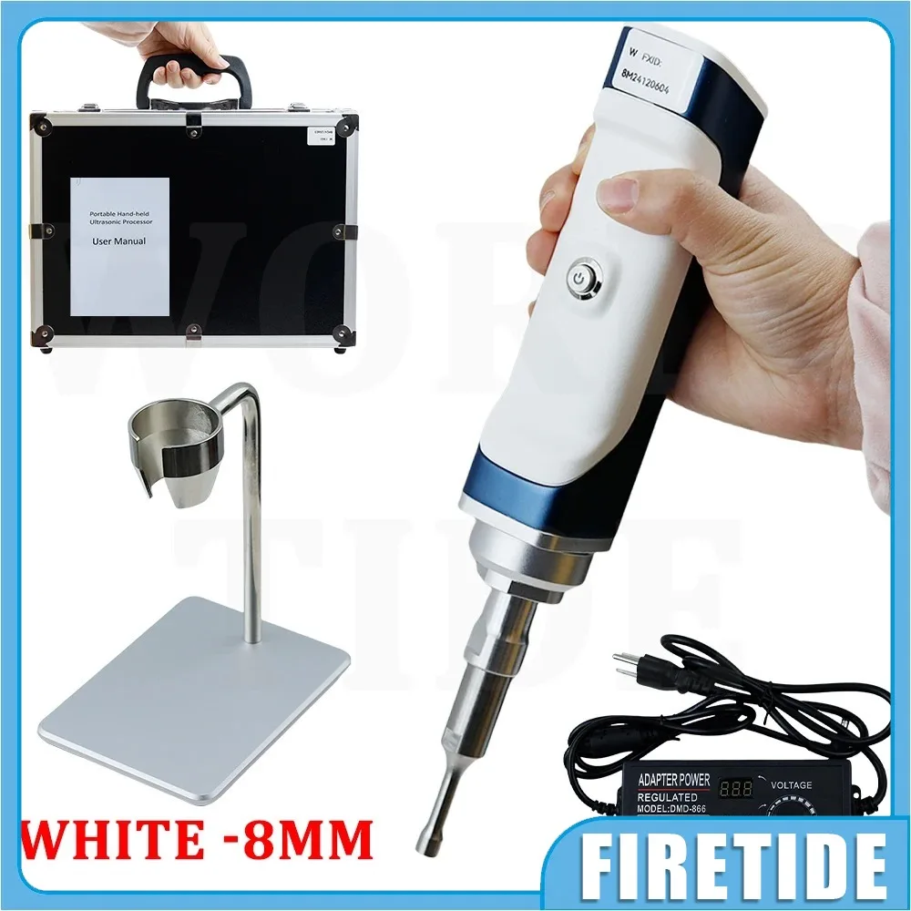 Handheld Ultrasonic Homogenizer Emulsifier Processor Cell Disruptor Mixer with Bracket Carrying Case 85-240V,Mini Cell Disruptor