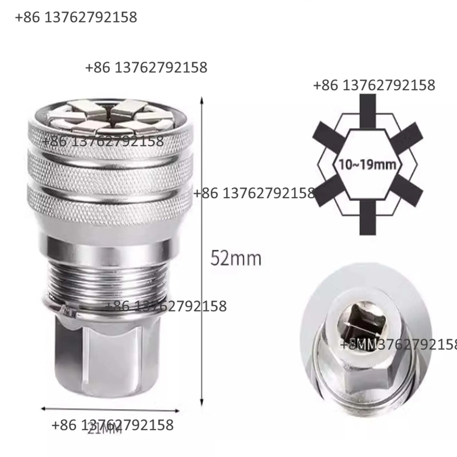 Universal Magic Socket Wrench Set Multi Size Adjustable Socket Adapter Fit Electric Hand Drill Power Tools