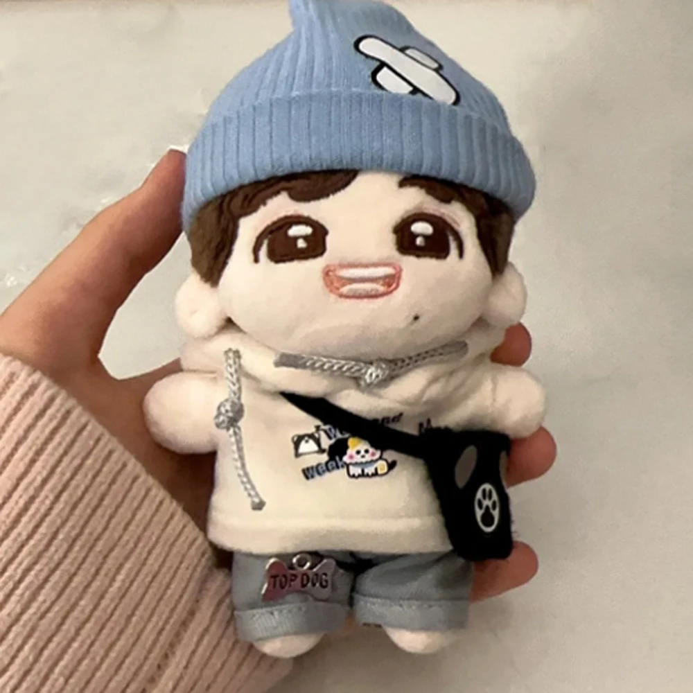 1 set Hond Hoodie 10 cm Katoenen Poppenkleertjes met Hoed Kleine Tas Poppenkleertjes Outfit Puppy Set Pak Pop Aankleden Set