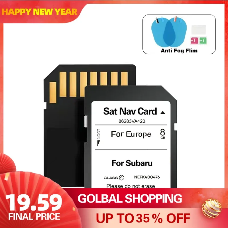

for Subaru BRZ Forester Impreza Car 2023 GPS Navigation SD Card Sat Nav 86283VA420 System Update Map EU Turkey RU