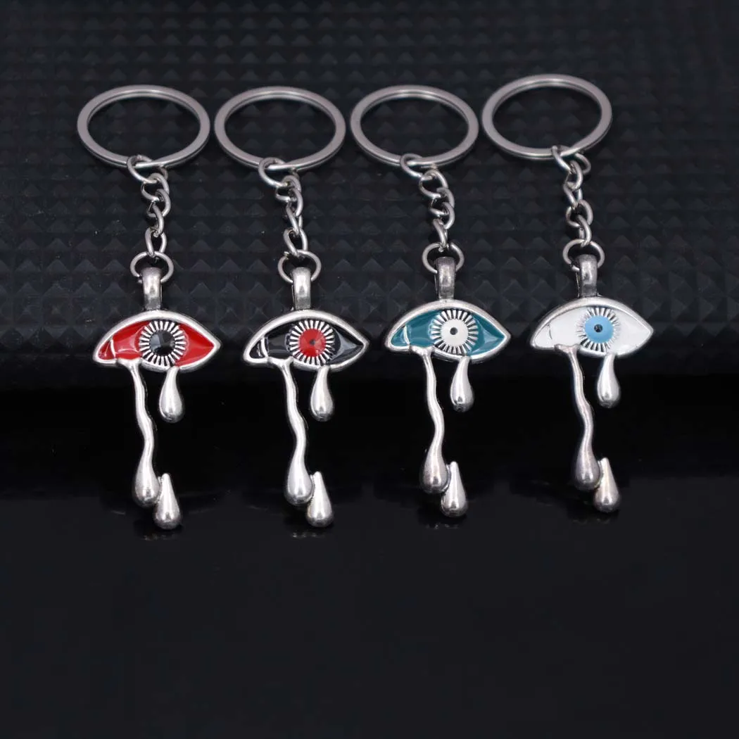 New trendy zinc alloy eye tear pendant keychain - simple and versatile accessory for all occasions. Non-fading keychain as a fes