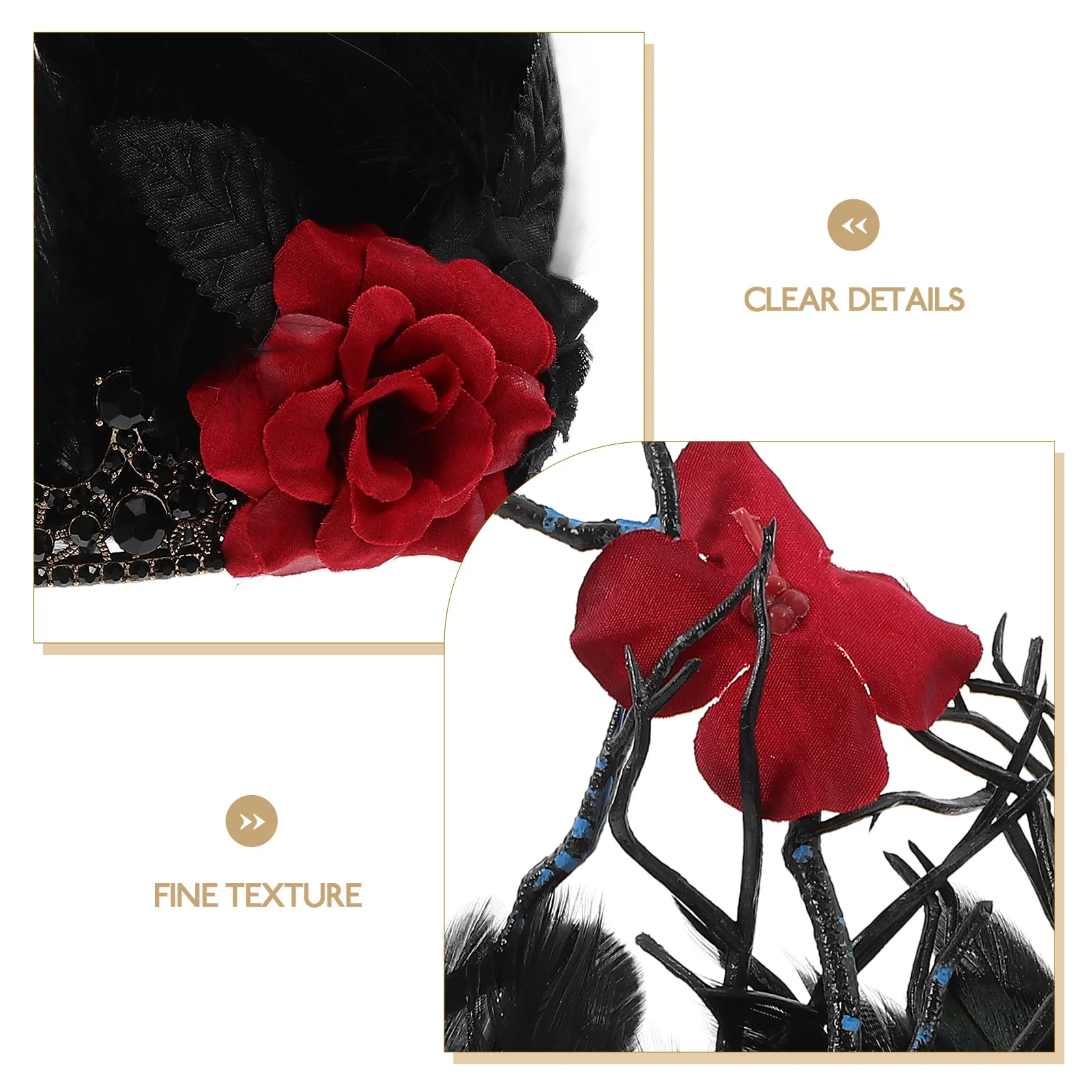 

Винтажная повязка на голову с короной в стиле барокко, обруч для волос с готической веткой, головной убор на Хэллоуин, украшение для волос, вечерние повязки для волос, головной убор на Хэллоуин