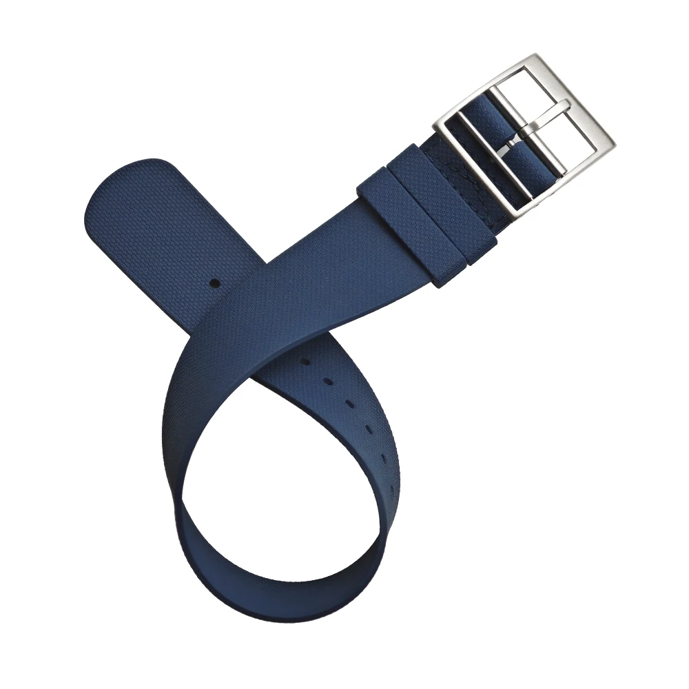 19mm 20mm 21mm 22mm FKM Fluorous Rubber Watch Strap for Tudor Black Bay 1958 SEIKO SKX Longines Omega IWC Rolex Soft Watchband