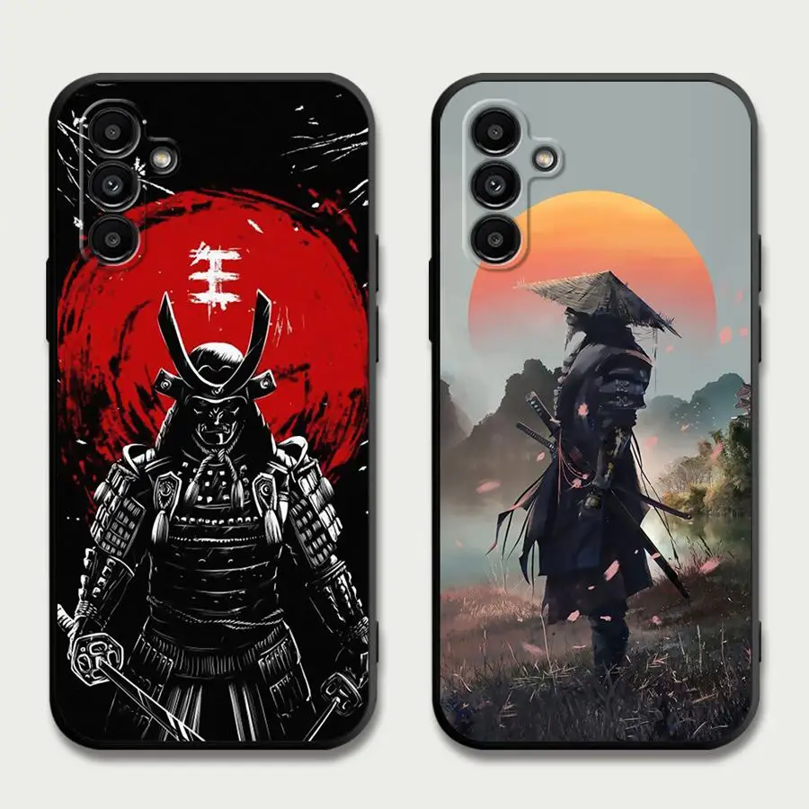 Phone Case for Motorola Moto Eage 30 Lite 20 40 Pro G9 Power G9 Play One Funsion Plus Japanese Samurai Black Soft Cover Capa