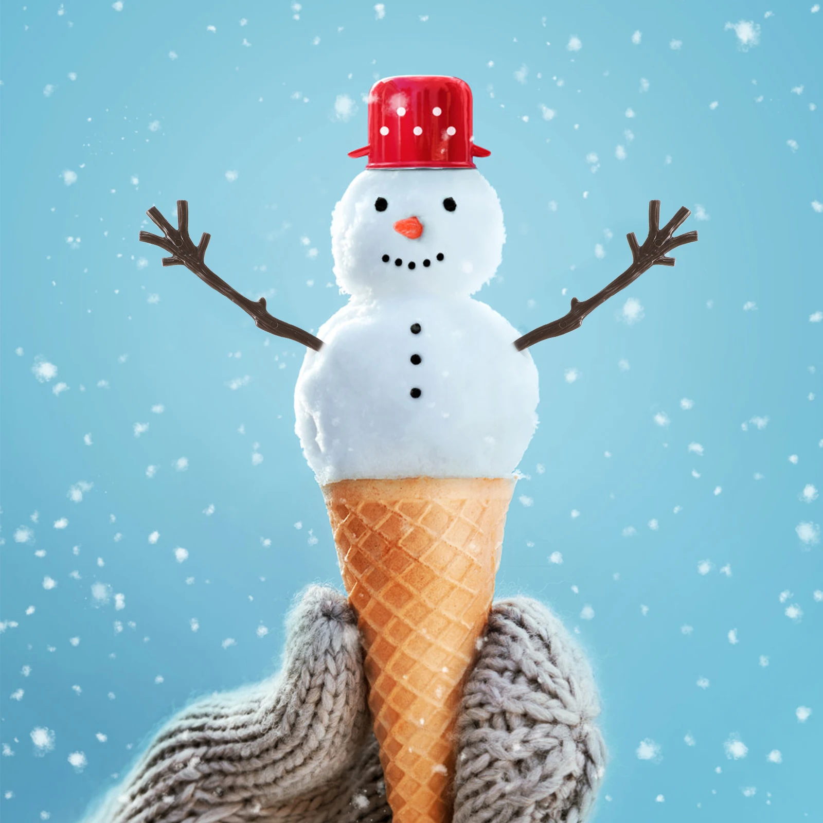 

100Pcs Snowman Hand Dried Tree Branch Plastic Antler Twigs Christmas DIY Decoration Party Ornaments Supplies DIY Antlers Decor