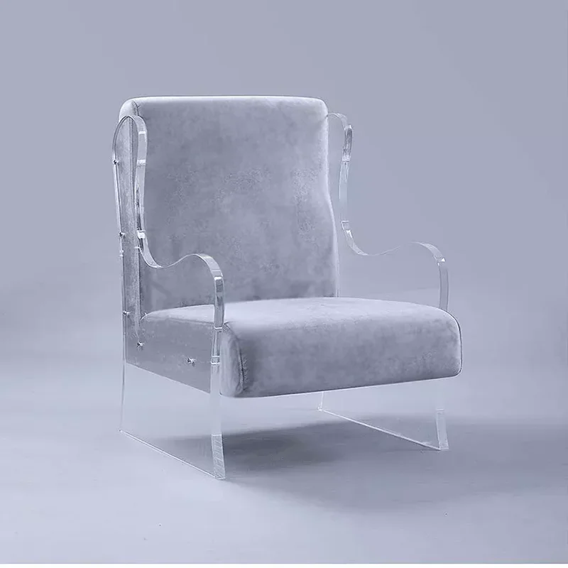 Best-selling high-quality custom color transparent furniture acrylic sofa chair household transparent chair