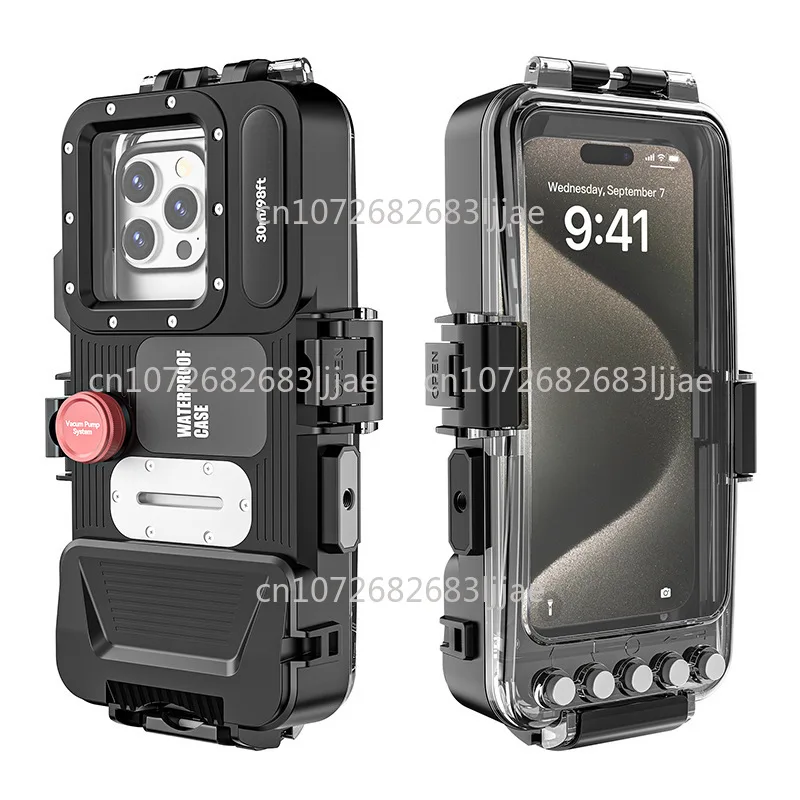 for A Variety of Mobile Phones 30 Meters Bluetooth Diving Shell, Waterproof Universal Mobile Phone for Deep Water Shooting
