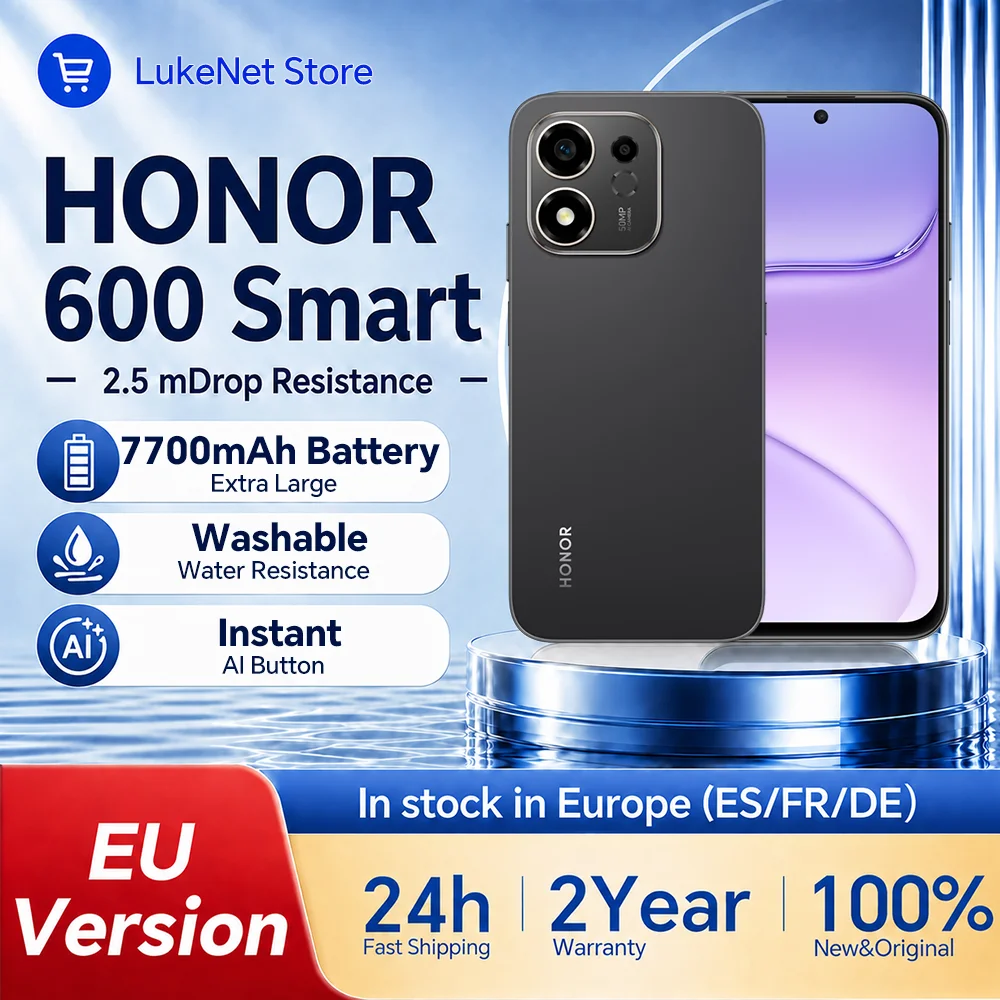 HONOR 600, Teléfono Inteligente 5G, Batería de 7700 mAh, Supercarga de 45 W, Sn…