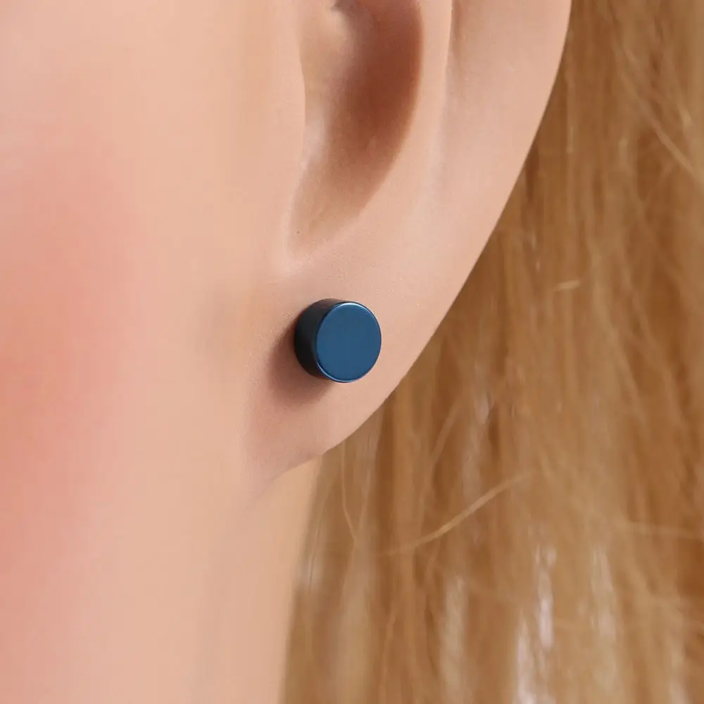 المرأة الشرير المغناطيسي 1 قطعة شكل دائري هدية لمحبي المجوهرات كليب أقراط كليب على الأقراط