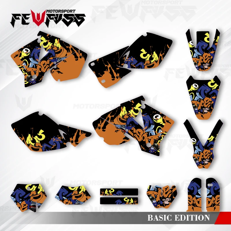 

Fewfuss Graphics Decals Stickers Motorcycle Background Custom For KTM 125 250 300 350 450 2003 EXC XCW SXF SX 002